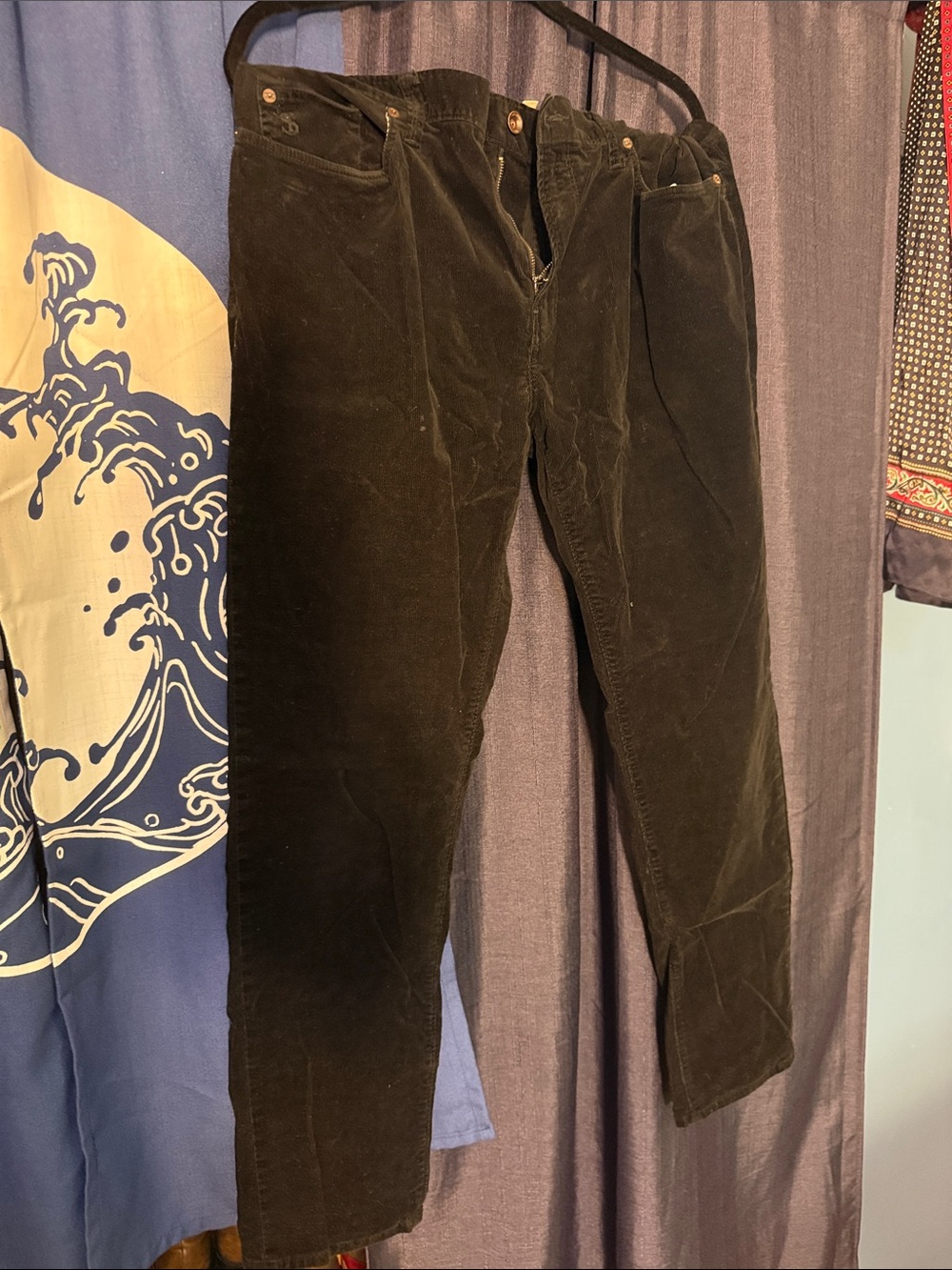 Todd Snyder Men's Black Corduroy Trousers